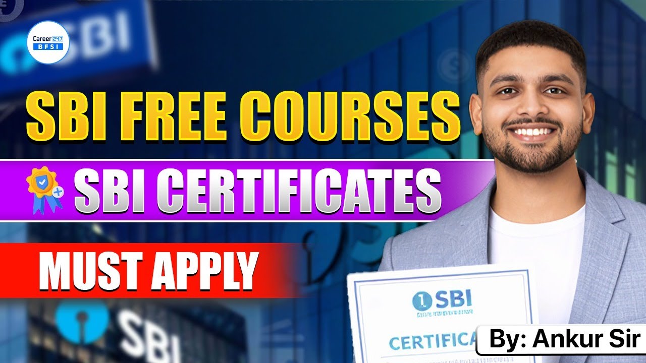 SBI Certificate Course Free | SBI Free Certificate Program | Government Free Certificate Scheme