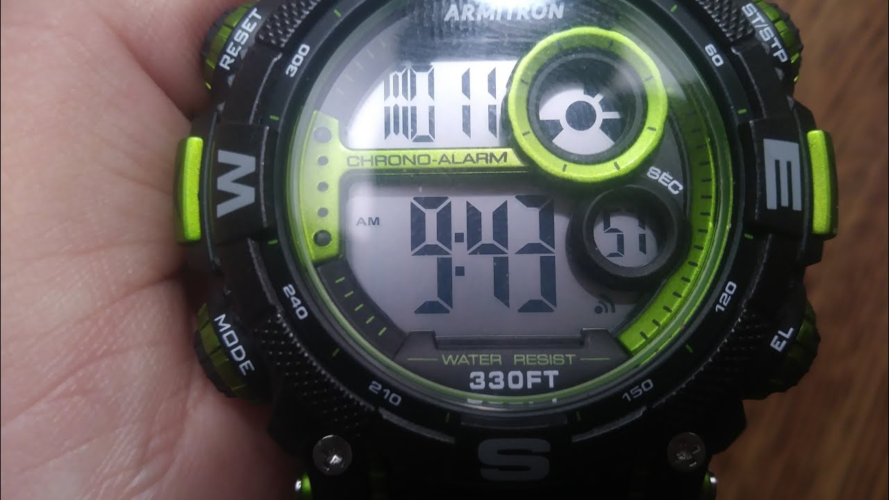 HOW TO SET YOUR ARMATRON WATCH WITH FUNCTIONS & SETTINGS YouTube
