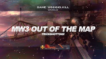 I HIT AN INSANE UNSETUP OUT THE MAP DLC TRICKSHOT! (MW3 Out of the Map Trickshotting!)