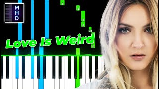 Julia Michaels  Love Is Weird piano Tutorial Easy