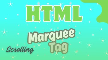 HTML Marquee Tag | Scroll Behavior | @a2zwebacademy