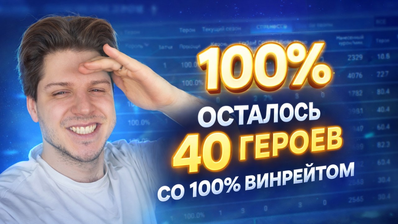 40 ГЕРОЕВ С 100% ВИНРЕЙТОМ | MOBILE LEGENDS BANG BANG CHALLENGE