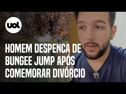 Homem despenca de bungee jump: Tentativa de comemorar divórcio termina em acidente no Paraná