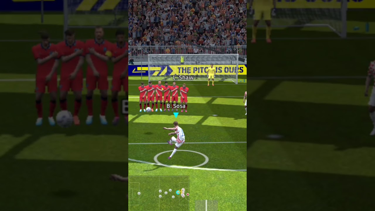 Borna Sosa Free Kick+Curl best Formation for quick counter 