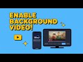 Enable Background Video on Disney Plus — Quick &amp; Easy Guide