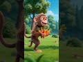 new monkey cartoon ai video/ai funny animated video #aianimation #youtubeshorts #shortsfeed