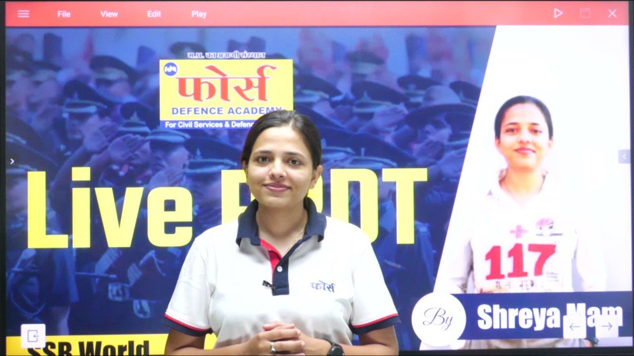 LIVE PPDT SESSION BY SHREYA MAAM SSB WORLD - YouTube