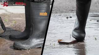 Wellies Scruffs Hayeswater Safety Waterproof Wellington Boots Grey Sizes 7-12 