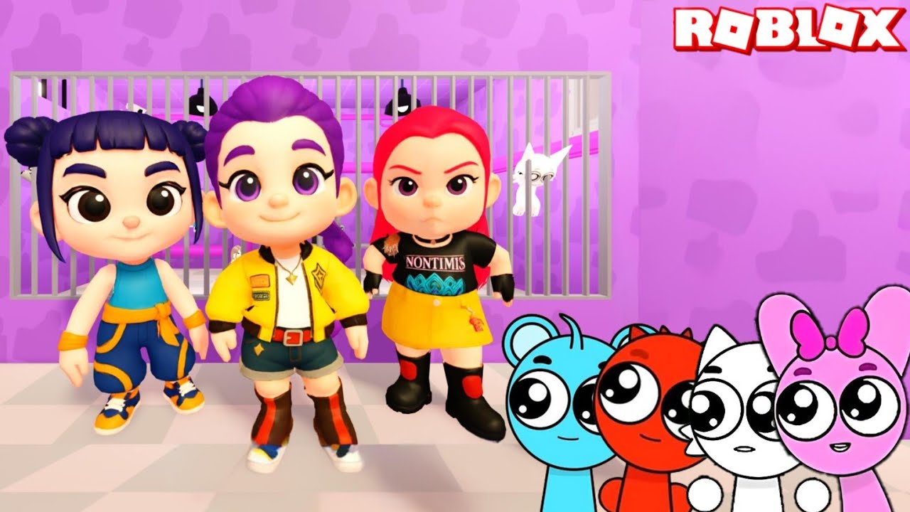 Sprunki Babies Plays Baby Kpop Demon Hunters Prison Run Obby