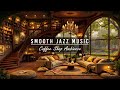☕Smooth Jazz Music &amp; Soft Rain Sounds in Peaceful Cozy Coffee Shop Ambience for Stress Relief, Relax