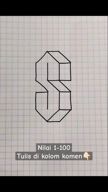 Membuat Huruf S Keren Banget‼️#art #drawing #menggambar