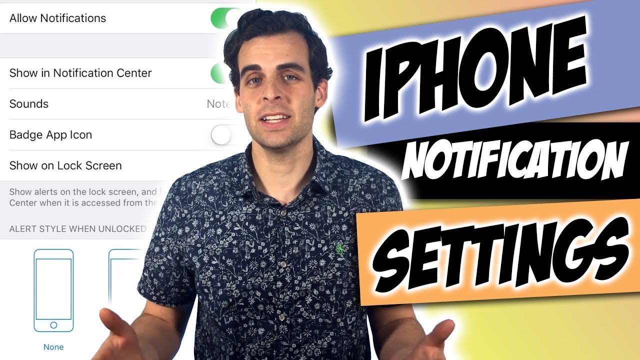 How to Change iPhone Notification Settings - YouTube