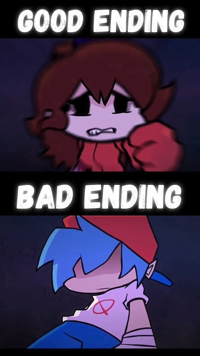 BF Leaving TV (Good Ending VS Bad Ending) (Corruption Mod) (FNF MOD) #shorts