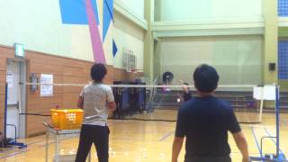 badminton lesson 20150225(WED) - smash 2