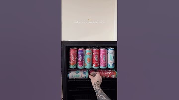 stock my new beverage fridge with me 🥂✨🧊 #restockasmr #restockandorganize #minifridgerestock