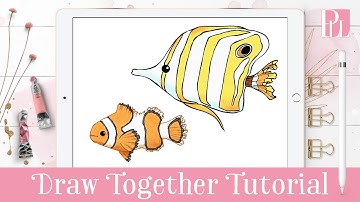 How to Draw Tropical Fish - An Underwater Sea Adventure Step by Step Procreate Tutorial