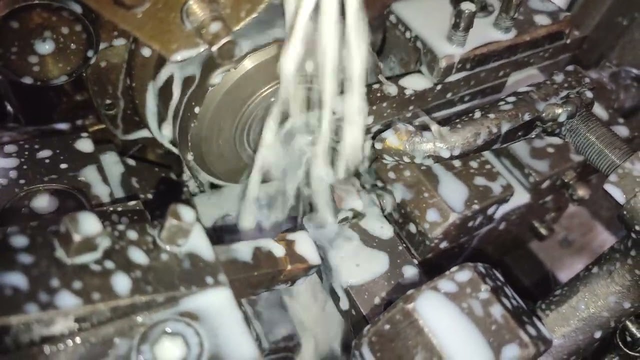 Traub machine | Work on Square Bar | STARK INDUSTRIES | VADODARA.