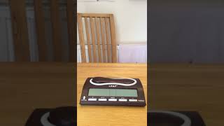 LEAP Digital Chess Clock PQ9903A. Fischer increments. 1 hour 15 minutes plus 10 seconds per move