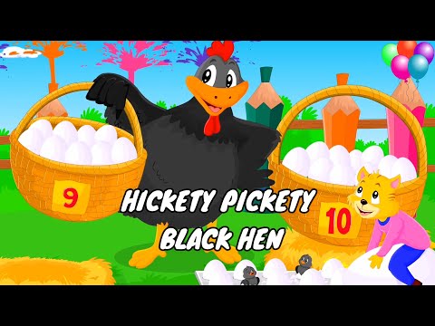 Hickety Pickety my black Hen song #nurseryrhymes #nurserysongs