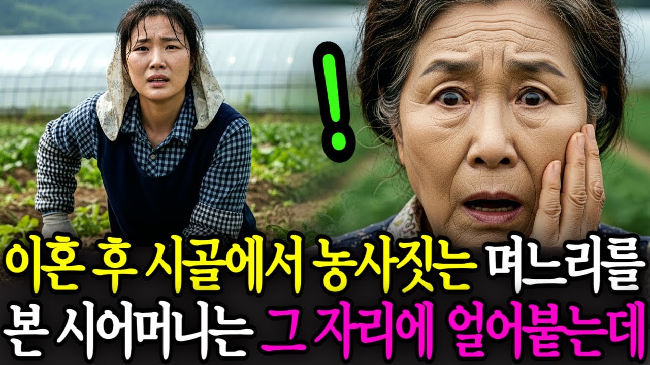 이혼 후, 시골에서 농사짓는 며느리를 본 시어머니는 그 자리에 얼어붙는데.. | 감동사연 | 노후사연 | 오디오북 | 사연라디오 |
