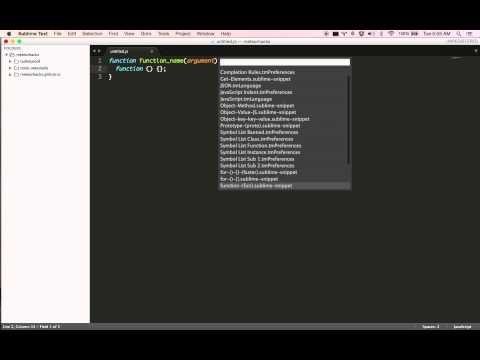 update sublime text snippits