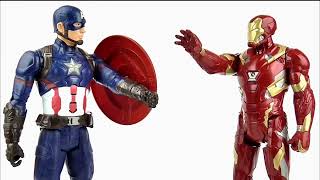 CIVIL WAR Captain America & Iron Man Mk 46 Titan Hero Series Figure Reviews (Votesaxon07 Reupload)