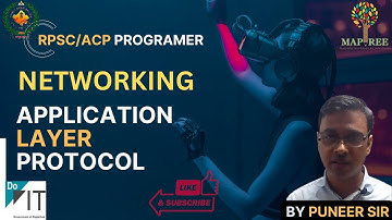 NETWORKING - APPLICATION LAYER PROTOCOL||RPSC/ACP PROGRAMMER|| BY PUNEET SIR