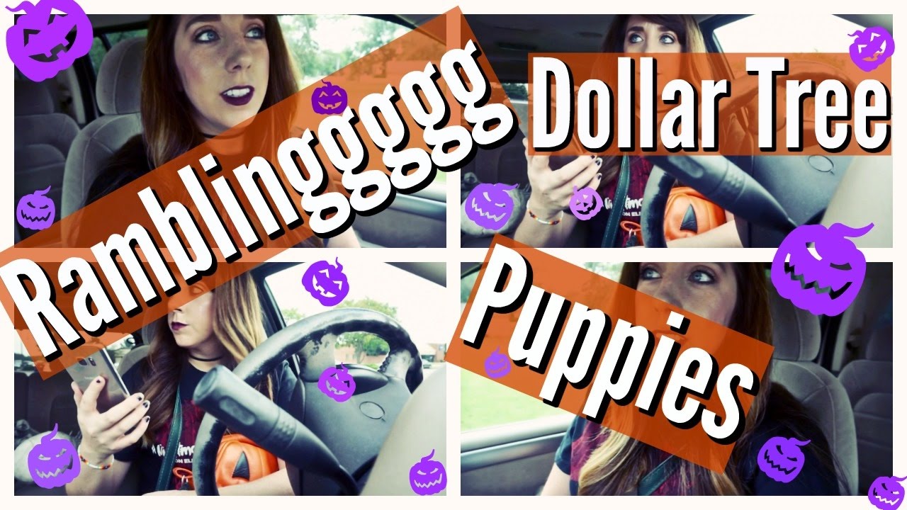 HALLOWEEN HAPPY// RAMBLING, DOLLAR TREE AND PUPPIES!!!