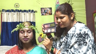 ASMR|| Village Girl Traditional Makeup Doing My Transgender Moto Friend (Tingle's) 🫶💅 screenshot 3
