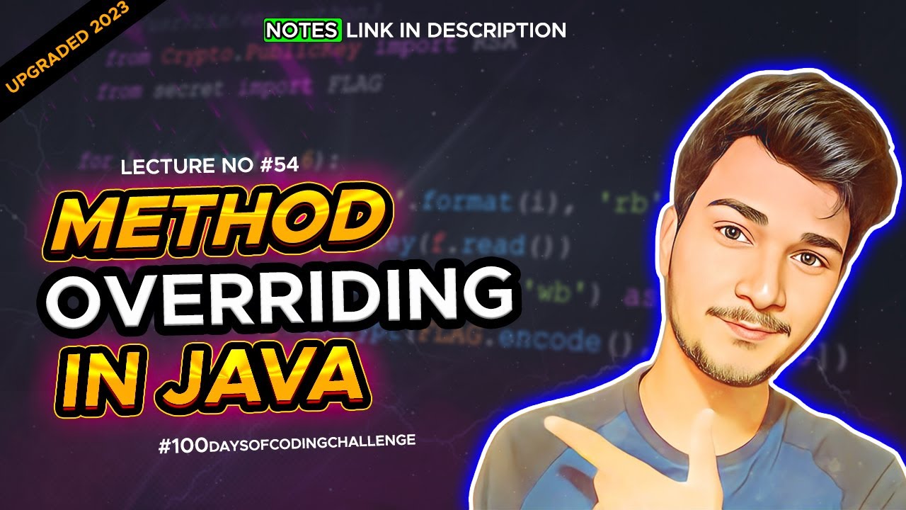 #53 - Method overriding in java | Java tutorial in Hindi - YouTube