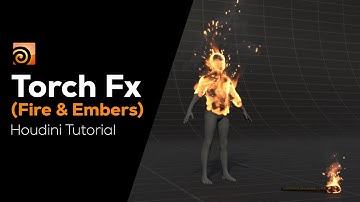 Torch Fx (Fire and Embers) | Houdini Tutorial