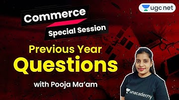 UGC NET 2020 (Paper-2) | Previous Year Question Commerce | Detailed Solutions by Pooja Ma