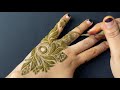 Simple henna mehndi design for beginner  latest arabic mehndi design ummu zunayrah