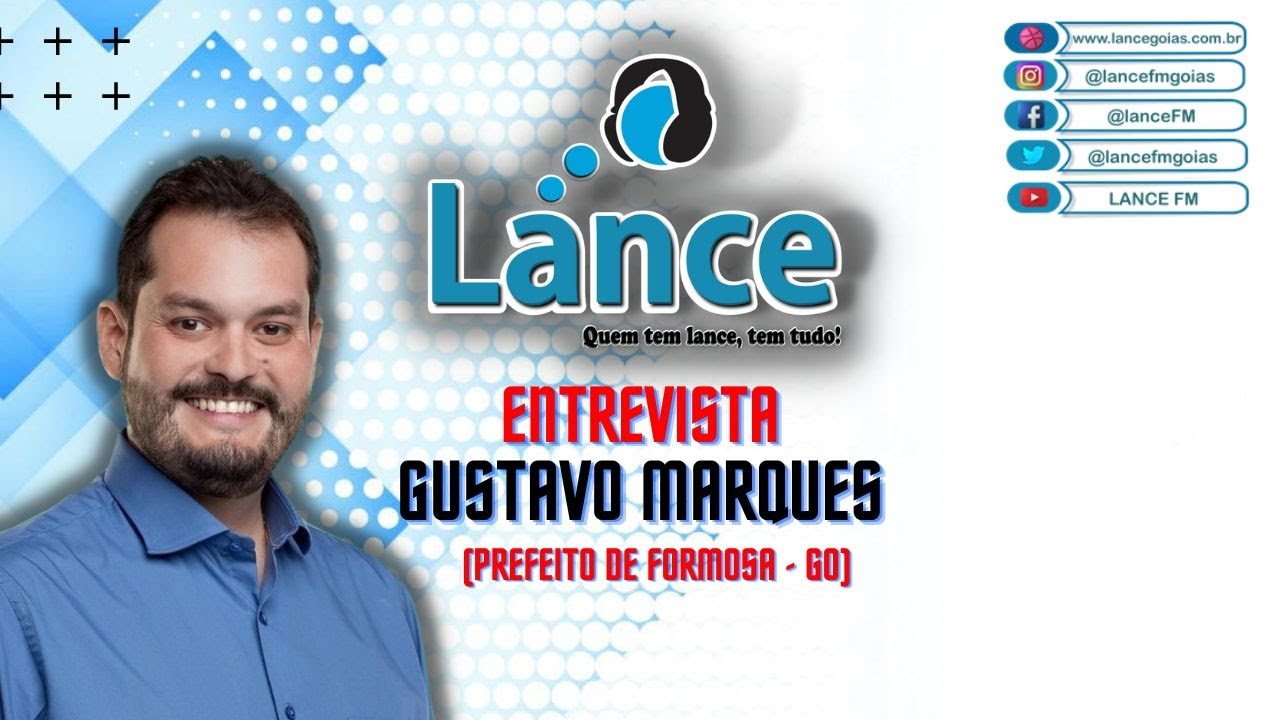 Prefeito Gustavo Marques concede entrevista para a Rádio Lance FM e fala  sobre as obras e ações que estão sendo executadas - Panorama da Notícia