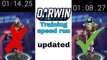 Darwin project training speed run updated (1:08)