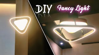 How to make a fancy light| Home decoration |Ceiling light| Home interior|Diy led lights