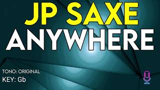 Jp Saxe - Anywhere - Karaoke Instrumental - Lower