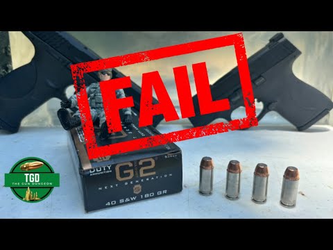 Speer Gold Dot G2 Fail, 40 S&W 180gr Clear Ballistics Gel Test | Shield and Fullsize M&P