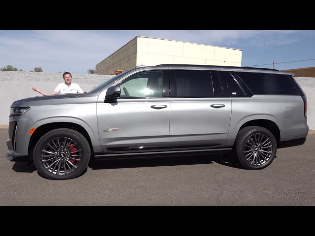 The 2023 Cadillac Escalade V Is a Fast, Huge $150,000 Luxury SUV - YouTube