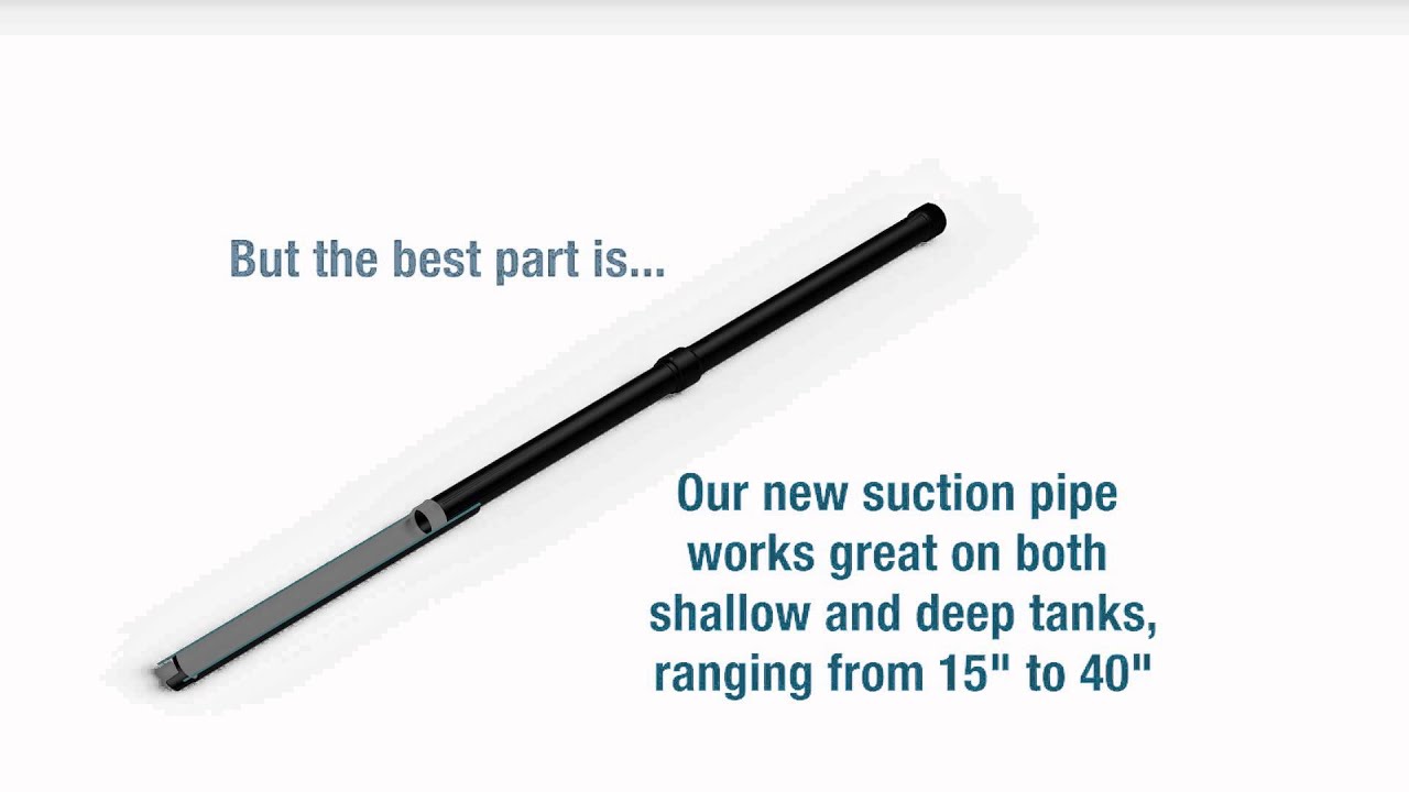 AllNew 15" 40" Telescoping Suction Pipe YouTube