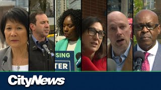 Toronto's first major mayoral debate at the Daily Bread Food Bank