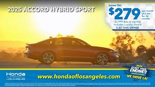 2025 Honda Accord Hybrid Sport Lease $279 per Month in Los Angeles | Honda DTLA