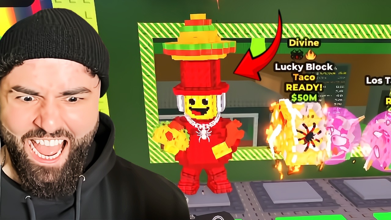 Trying to get the NEW Sammy brainrot in steal a brainrot lucky blocks...