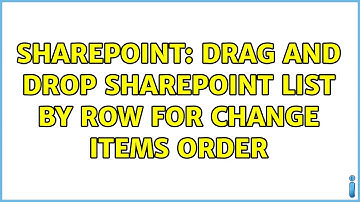 Sharepoint: Drag and Drop SharePoint List by row for change items order (2 Solutions!!)