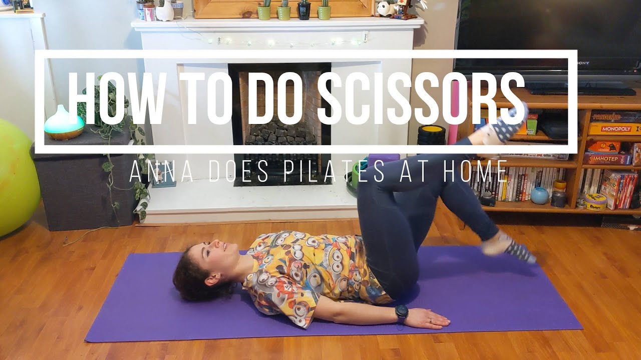 How to do Scissors Pilates exercise- Anna Does Pilates at Home