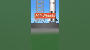 How Many Wheels To Move The Rocket? 🛞 #shorts