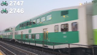 (2 Bike Cars 2747 & 2746) GO 7433 - 308 With 660 At Danforth