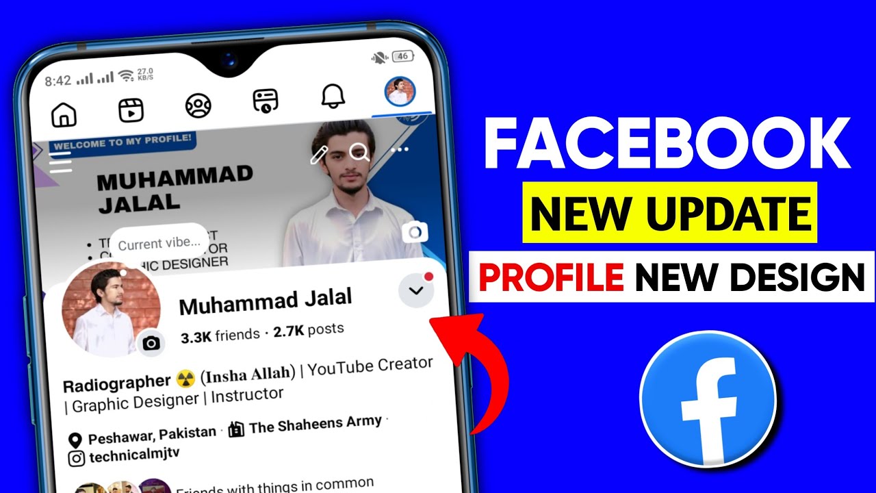 Facebook new UI update || Facebook profile new design 2026 || Facebook new design profiles