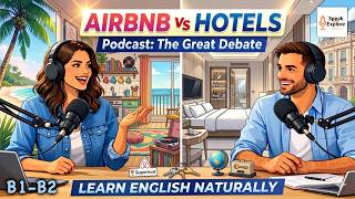 English Learning & Listening | Airbnb or Hotels Travel Conversation – Which Is Better?