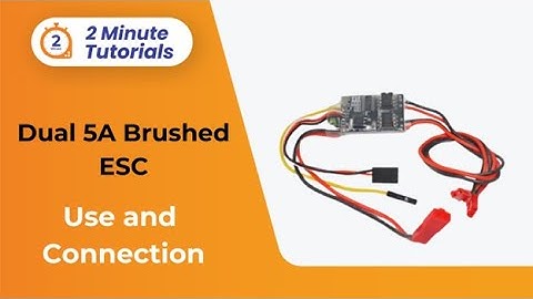 Dual 5A Brushed ESC : Use and connection | Robu’s Two Minute Tutorials | Robu.in